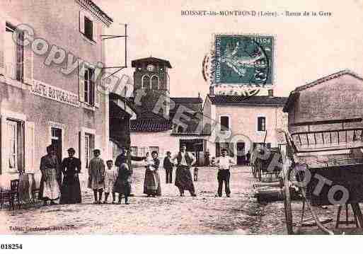 Ville de BOISSETLESMONTROND, carte postale ancienne