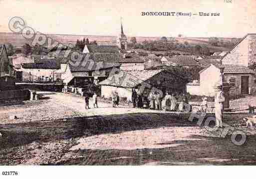 Ville de BONCOURTSURMEUSE, carte postale ancienne
