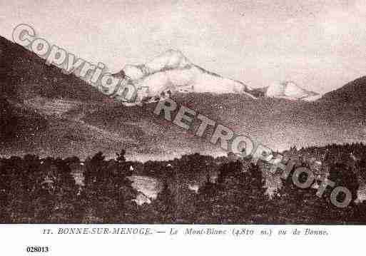 Ville de BONNE, carte postale ancienne