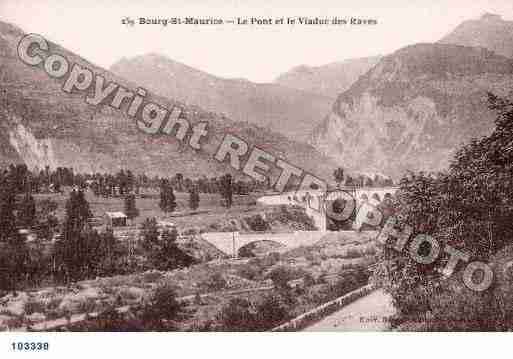 Ville de BOURGSAINTMAURICE, carte postale ancienne