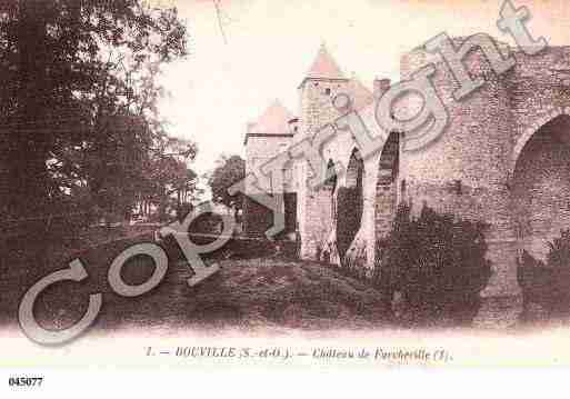 Ville de BOUVILLE, carte postale ancienne