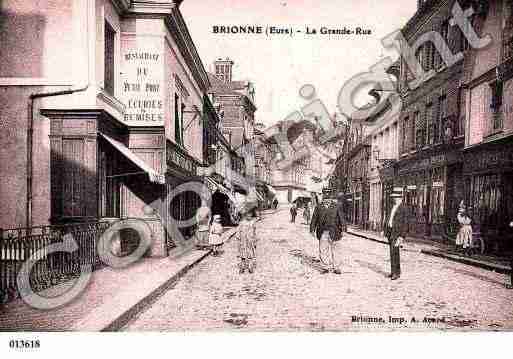 Ville de BRIONNE, carte postale ancienne