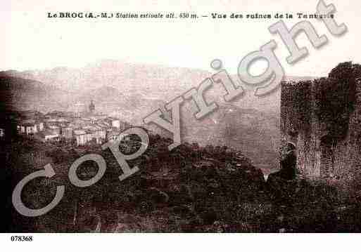 Ville de BROC(LE), carte postale ancienne