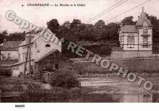 Ville de CHAMPAGNESAINTHILAIRE, carte postale ancienne