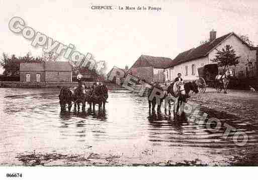 Ville de CHEPOIX, carte postale ancienne