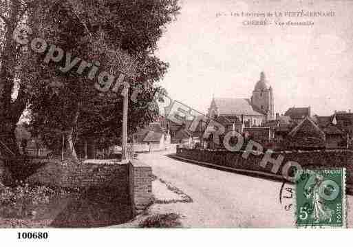 Ville de CHERRE, carte postale ancienne