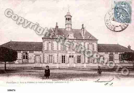 Ville de CLESLES, carte postale ancienne