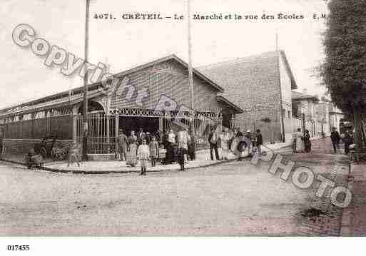 Ville de CRETEIL, carte postale ancienne