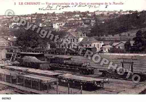 Ville de CREUSOT(LE), carte postale ancienne