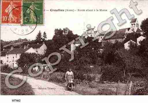 Ville de CROUTTESSURMARNE, carte postale ancienne