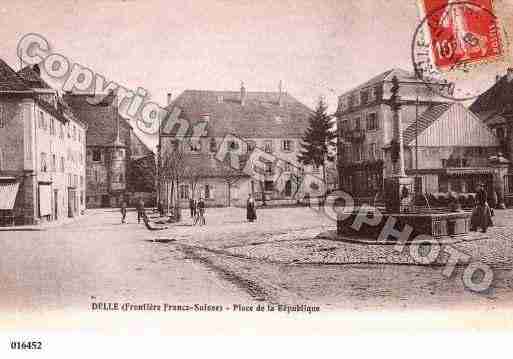 Ville de DELLE, carte postale ancienne Ville de DELLE, carte postale ancienne