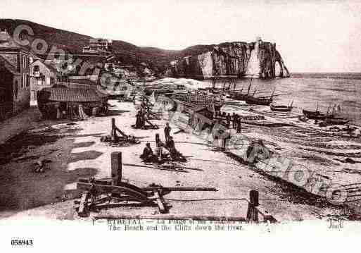 Ville de ETRETAT, carte postale ancienne