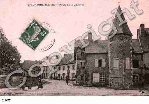 Ville de EYGURANDE, carte postale ancienne