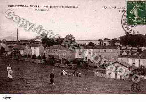 Ville de FRUGERESLESMINES, carte postale ancienne