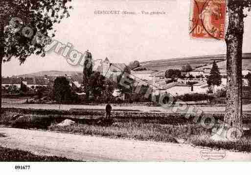 Ville de GENICOURTSURMEUSE, carte postale ancienne