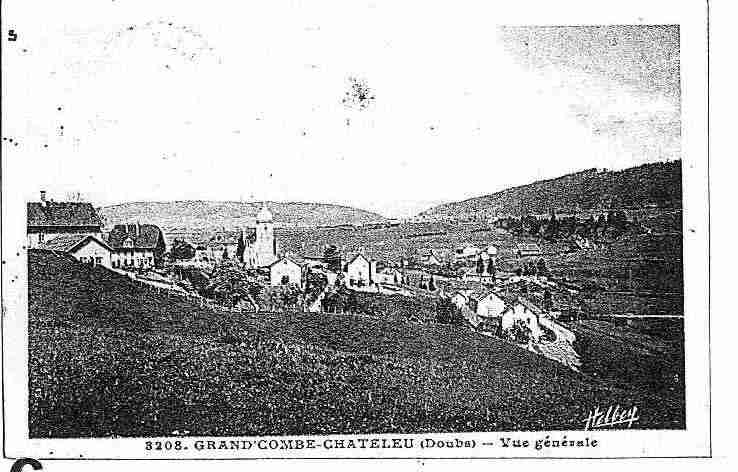 Ville de GRANDCOMBECHATELEU, carte postale ancienne