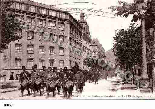 Ville de GRENOBLE, carte postale ancienne