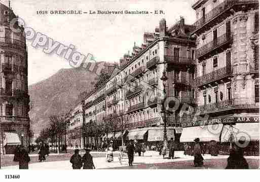 Ville de GRENOBLE, carte postale ancienne