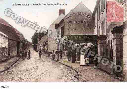 Ville de HENONVILLE, carte postale ancienne