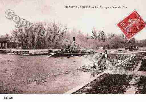 Ville de HERICY, carte postale ancienne