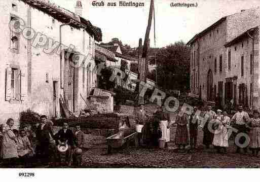 Ville de HUNTING, carte postale ancienne