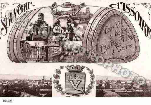 Ville de ISSOIRE, carte postale ancienne