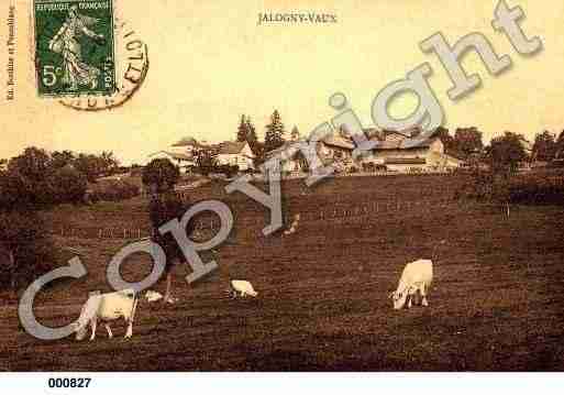 Ville de JALOGNY, carte postale ancienne