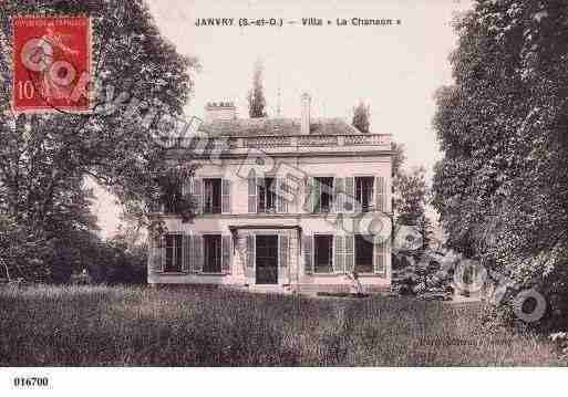 Ville de JANVRY, carte postale ancienne