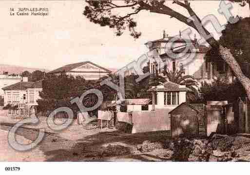 Ville de JUANLESPINS, carte postale ancienne