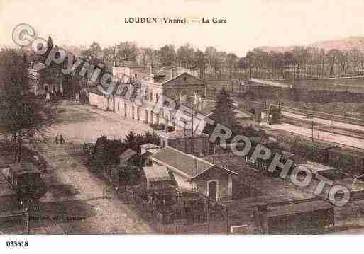 Ville de LOUDUN, carte postale ancienne