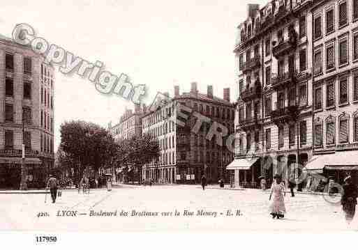 Ville de LYON, carte postale ancienne