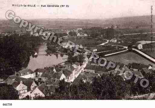 Ville de MAILLYLAVILLE, carte postale ancienne