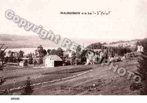 Ville de MALBUISSON, carte postale ancienne