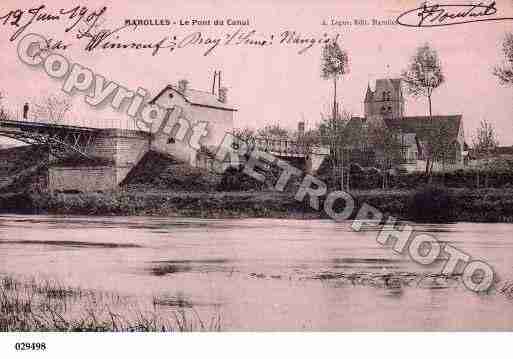 Ville de MAROLLESSURSEINE, carte postale ancienne