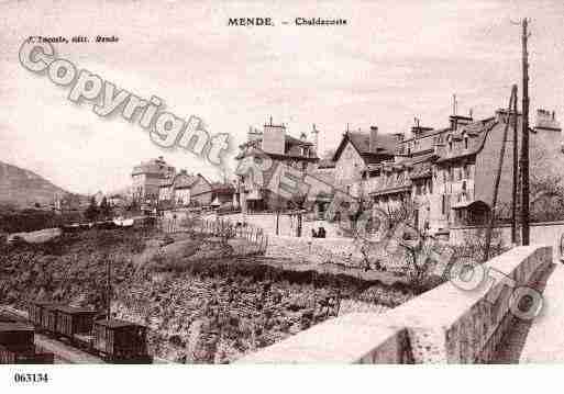 Ville de MENDE, carte postale ancienne