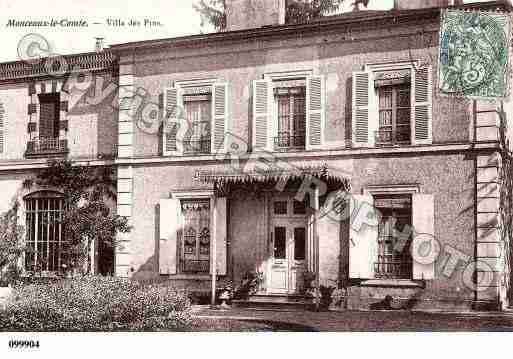 Ville de MONCEAUXLECOMTE, carte postale ancienne