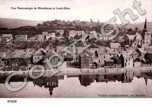 Ville de MONTHERME, carte postale ancienne