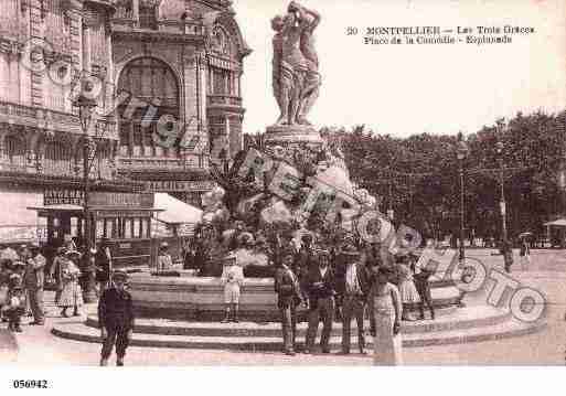 Ville de MONTPELLIER, carte postale ancienne