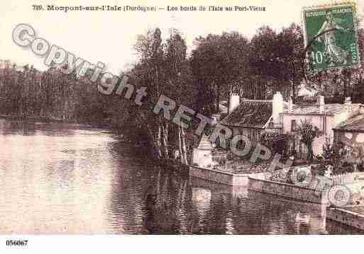 Ville de MONTPONMENESTEROL, carte postale ancienne