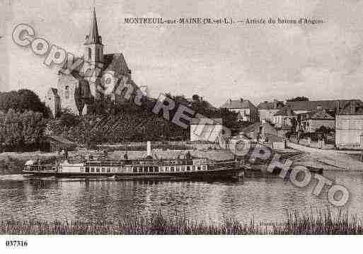 Ville de MONTREUILSURMAINE, carte postale ancienne