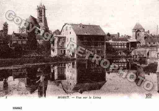 Ville de MORETSURLOING, carte postale ancienne