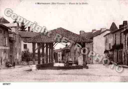 Ville de MORTEMART, carte postale ancienne