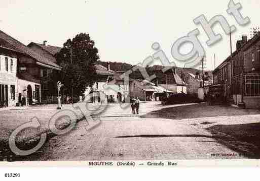 Ville de MOUTHE, carte postale ancienne