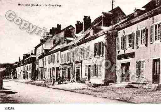 Ville de MOUTHE, carte postale ancienne