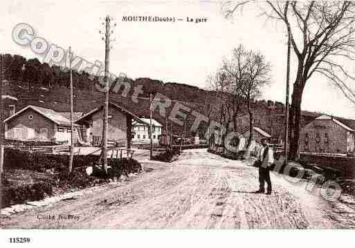 Ville de MOUTHE, carte postale ancienne