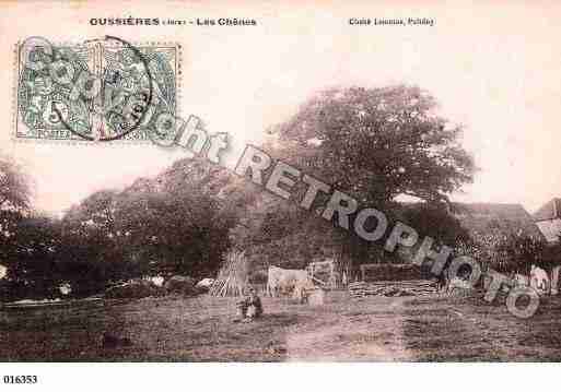 Ville de OUSSIERES, carte postale ancienne Ville de OUSSIERES, carte postale ancienne