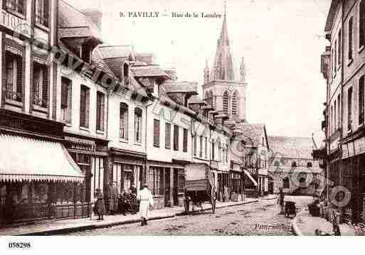 Ville de PAVILLY, carte postale ancienne