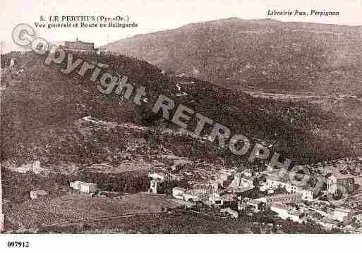 Ville de PERTHUS(LE), carte postale ancienne