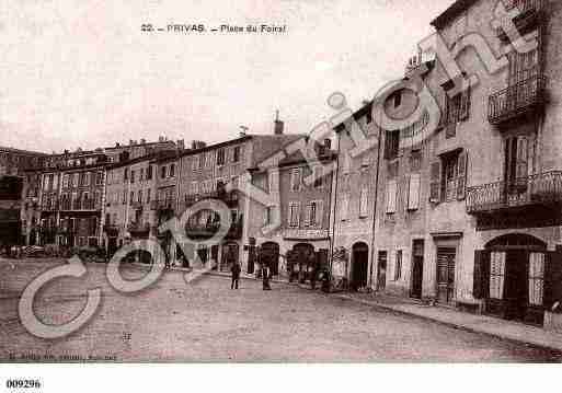 Ville de PRIVAS, carte postale ancienne