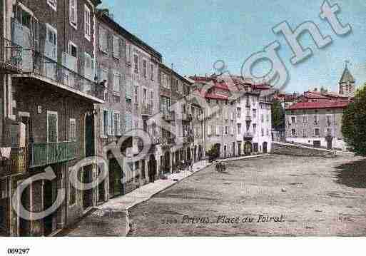 Ville de PRIVAS, carte postale ancienne